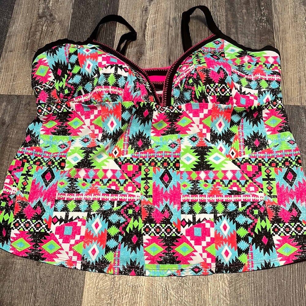 3x neon tankini worn once